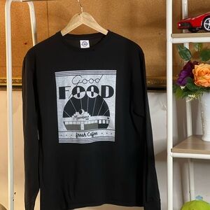 Tick.. tick.. Boom! Moondance Diner Graphic Black Long Sleeve Tee